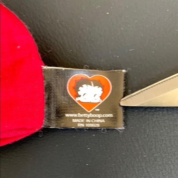 Betty Boop Red Heart Print Canvas Tote Bag Retro Y2K - Picture 2 of 16